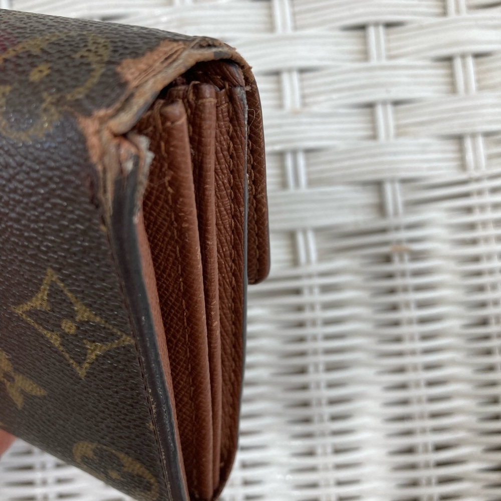 Louis Vuitton Sarah leather wallet. Used condition - Picture 7 of 10